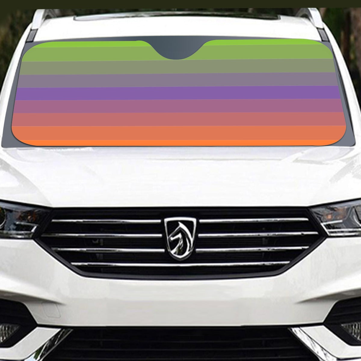 Aliagender Pride Flag Windshield Sunshade | 137 cm (53.9”)