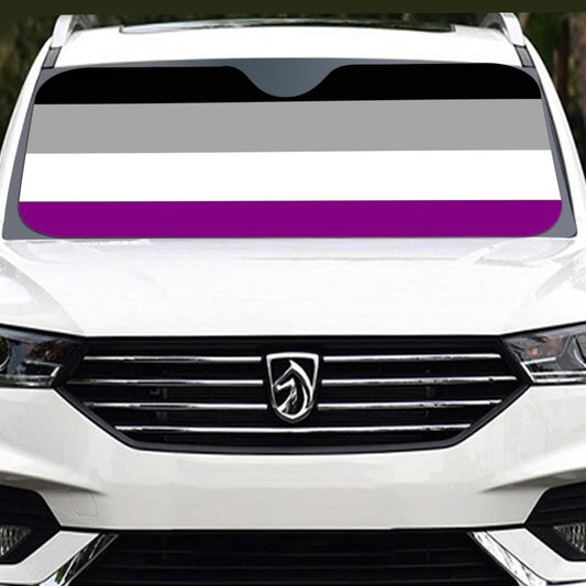 Asexual Pride Flag Windshield Sunshade | 145 cm (57.1)