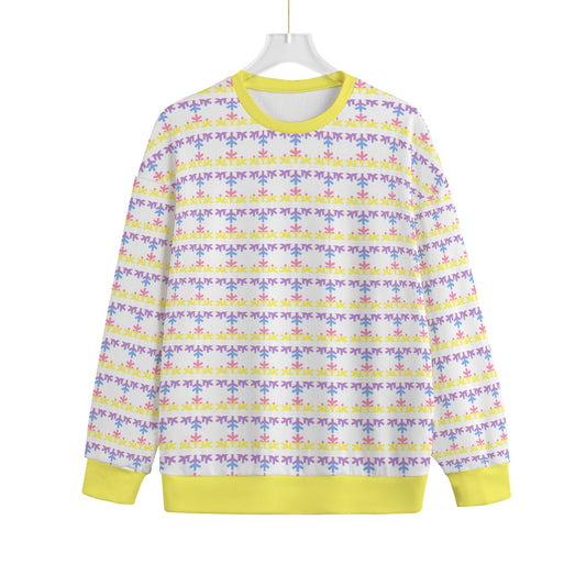 Bigender Pride Flag Snowflake Knitted Fleece - All Genders