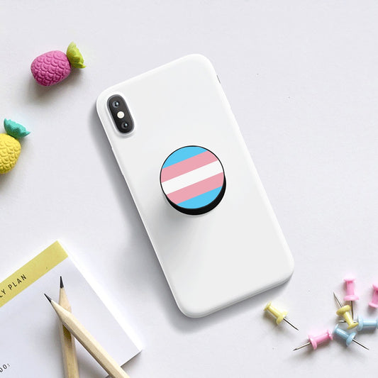 Transgender Pride Flag Airbag Mobile Phone Holder