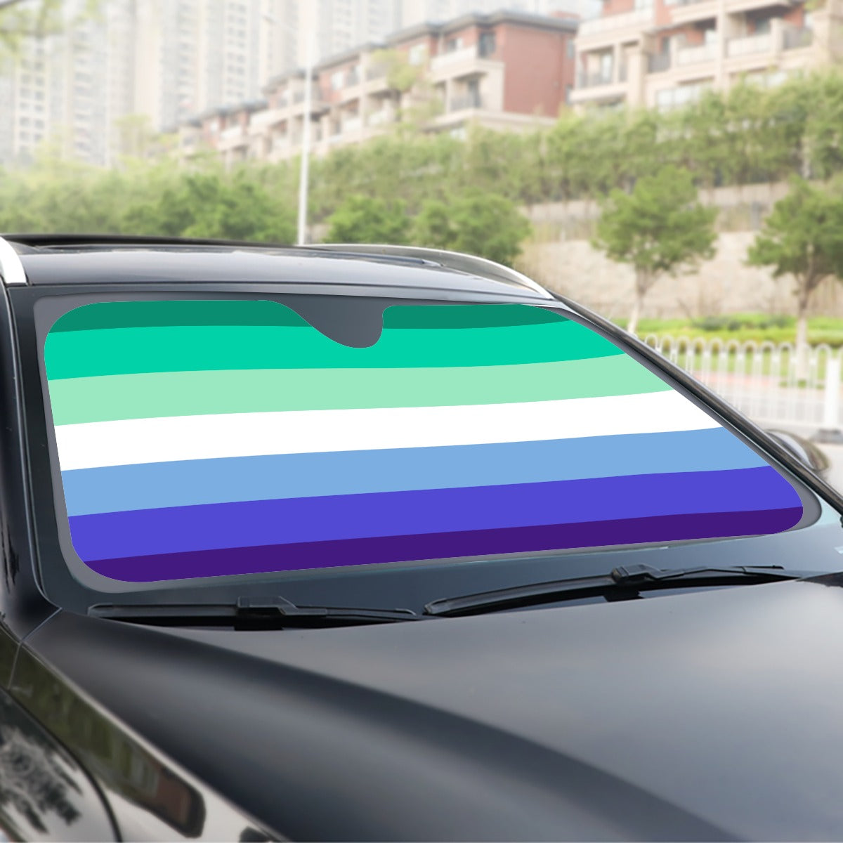MLM Pride Flag Windshield Sunshade | 137 cm (53.9")