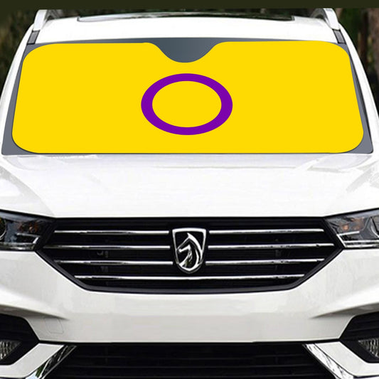 Intersex Pride Flag Windshield Sunshade | 137 cm (53.9")