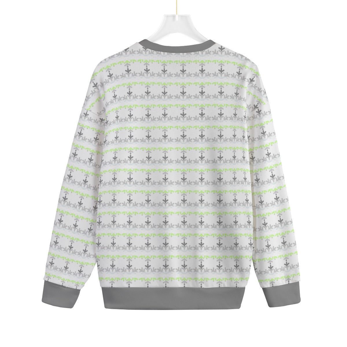 Demiagender Pride Flag Snowflake Knitted Fleece - All Genders