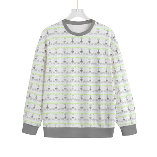Demiagender Pride Flag Snowflake Knitted Fleece - All Genders