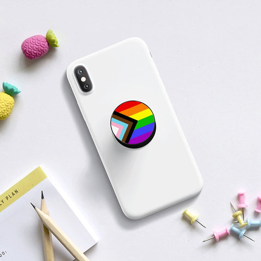 Progress Pride Flag Airbag Mobile Phone Holder