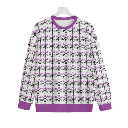 Demisexual Pride Flag Snowflake Knitted Fleece - All Genders