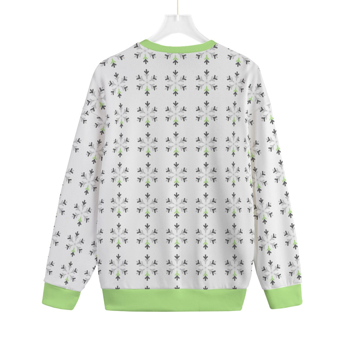 Agender Pride Flag Snowflake Knitted Fleece - All Genders