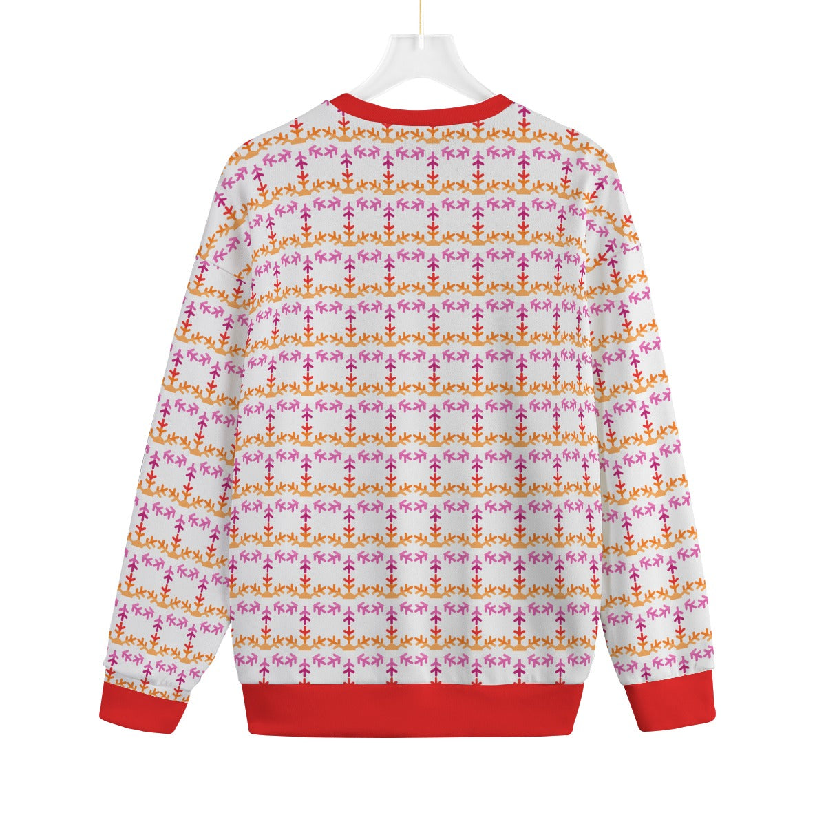 Lesbian Pride Flag Snowflake Knitted Fleece - All Genders