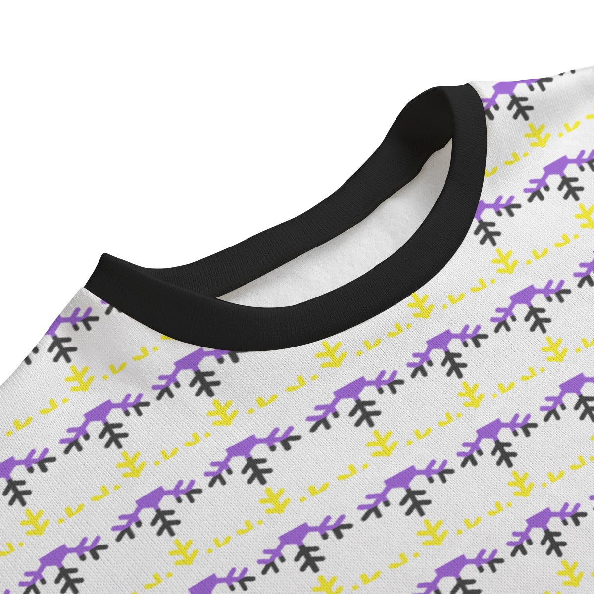 Non-Binary Pride Flag Snowflake Knitted Fleece - All Genders