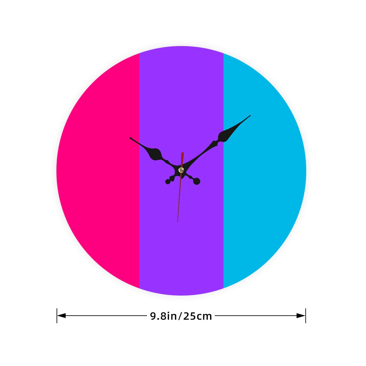 Androgyne Pride Flag Wooden Wall Clock