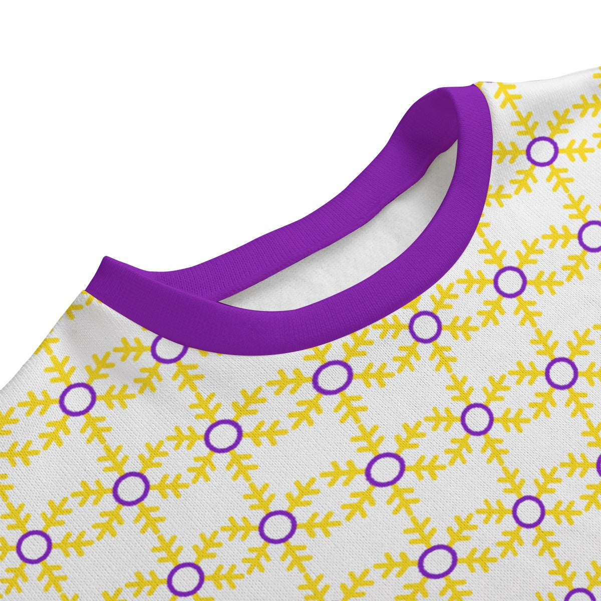 Intersex Pride Flag Snowflake Knitted Fleece - All Genders