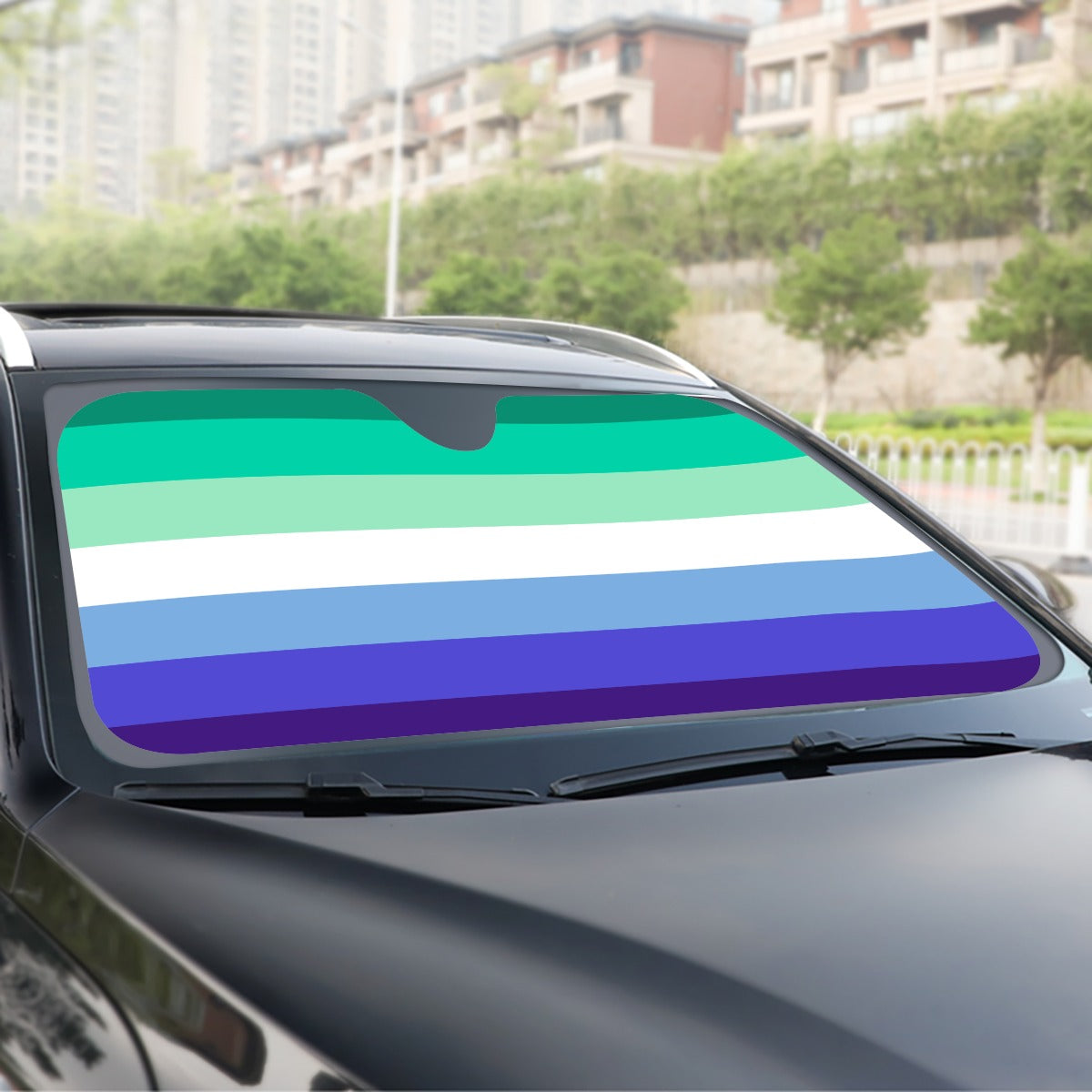 MLM Pride Flag Windshield Sunshade | 145 cm (57.1)