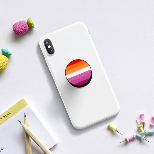 Lesbian Pride Flag Airbag Mobile Phone Holder