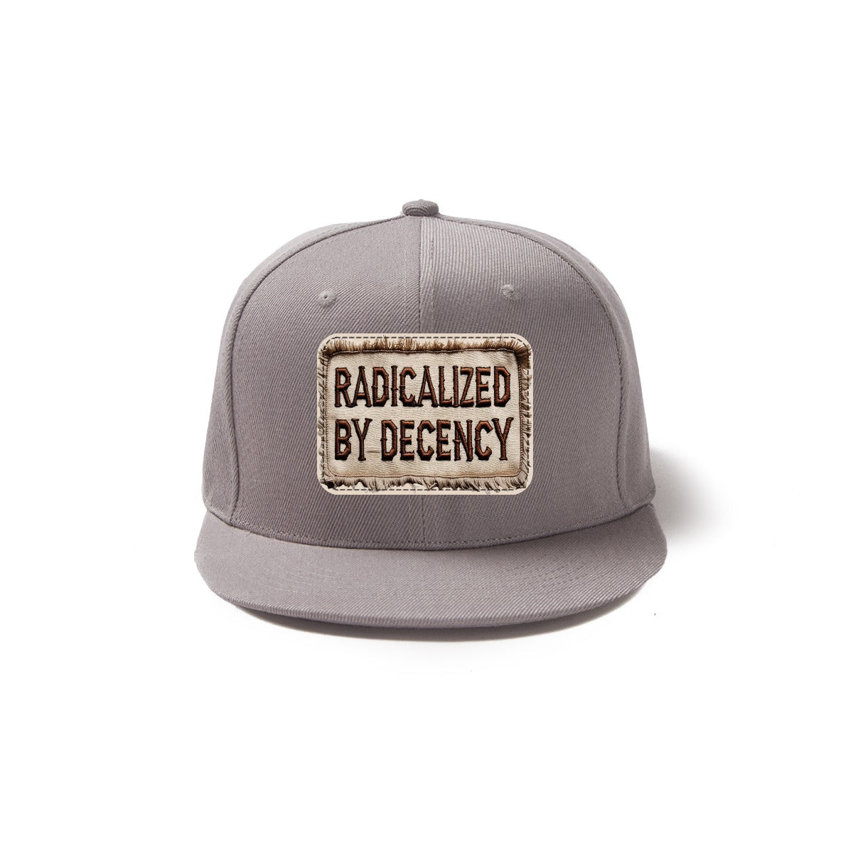 Radicalized By Decency Snapback Hat with Metal Buckle