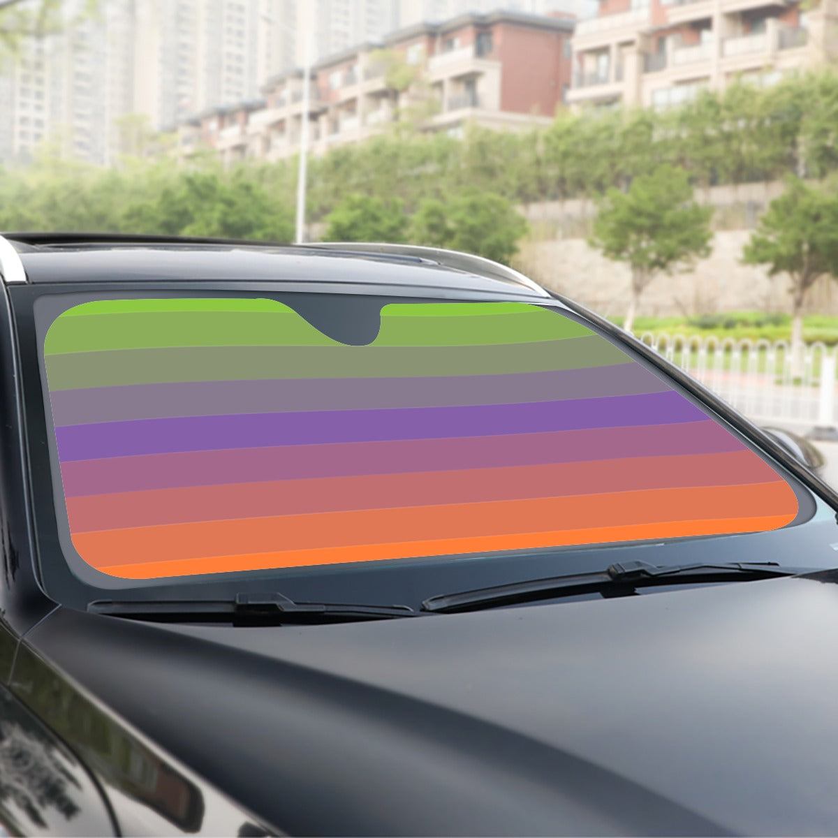 Aliagender Pride Flag Windshield Sunshade | 137 cm (53.9”)