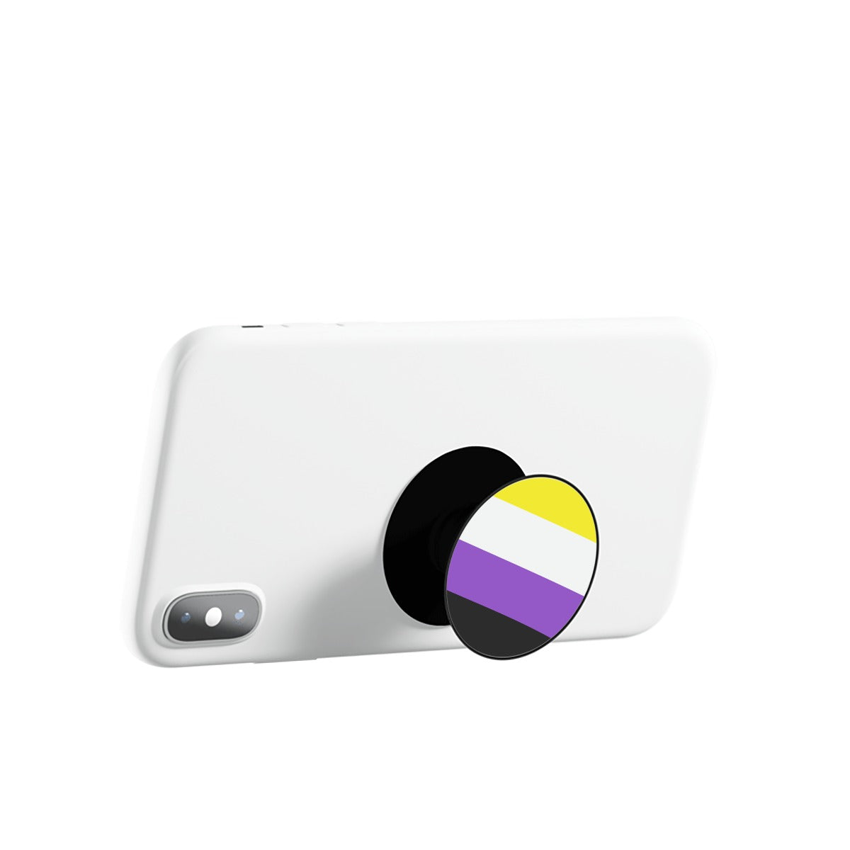 Non-Binary Pride Flag Airbag Mobile Phone Holder