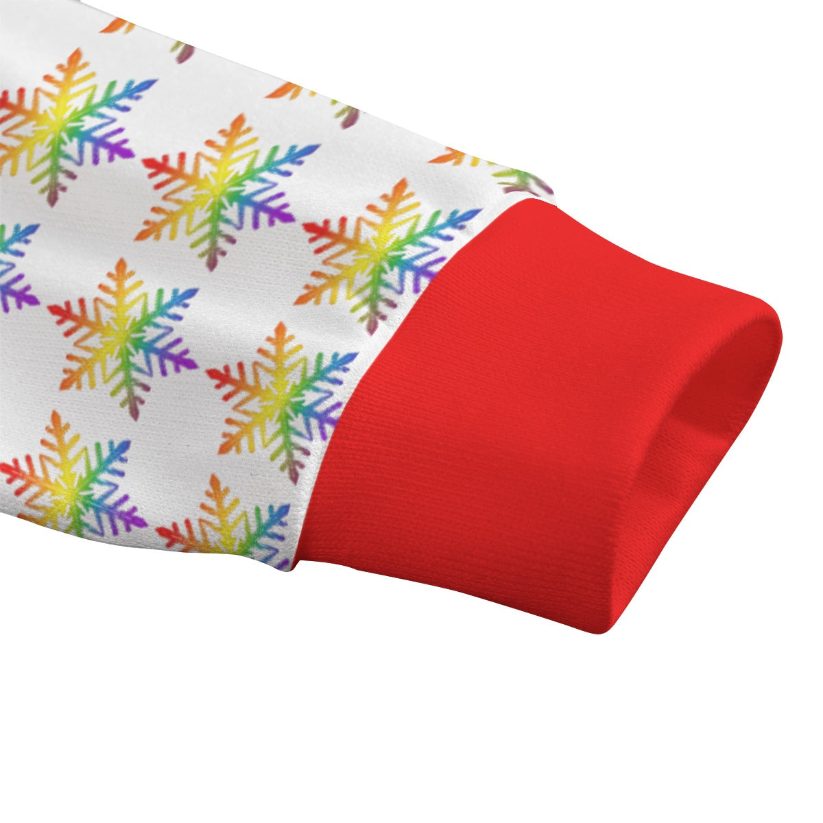 Rainbow Pride Flag Snowflake Knitted Fleece - All Genders