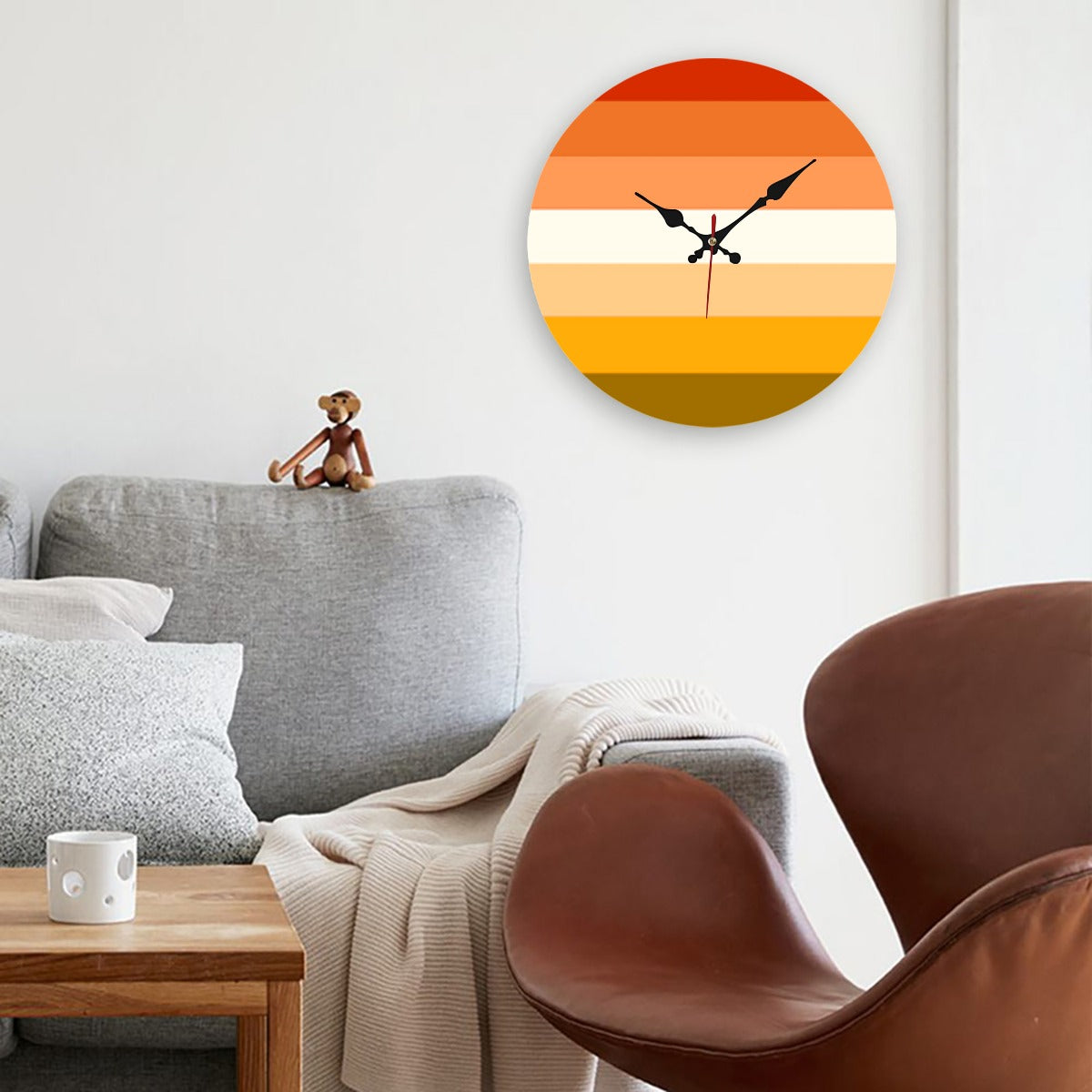 Butch Pride Flag (Mod Q) Wooden Wall Clock