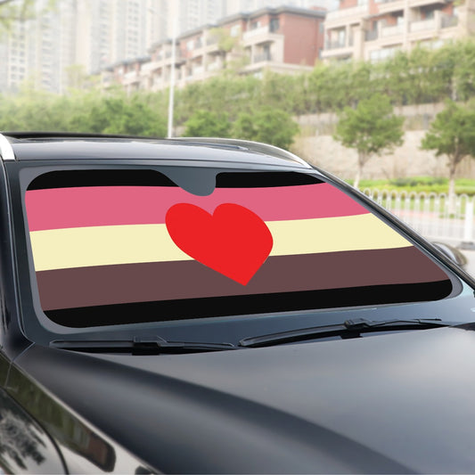 Fat Fetish Pride Flag Windshield Sunshade | 145 cm (57.1)