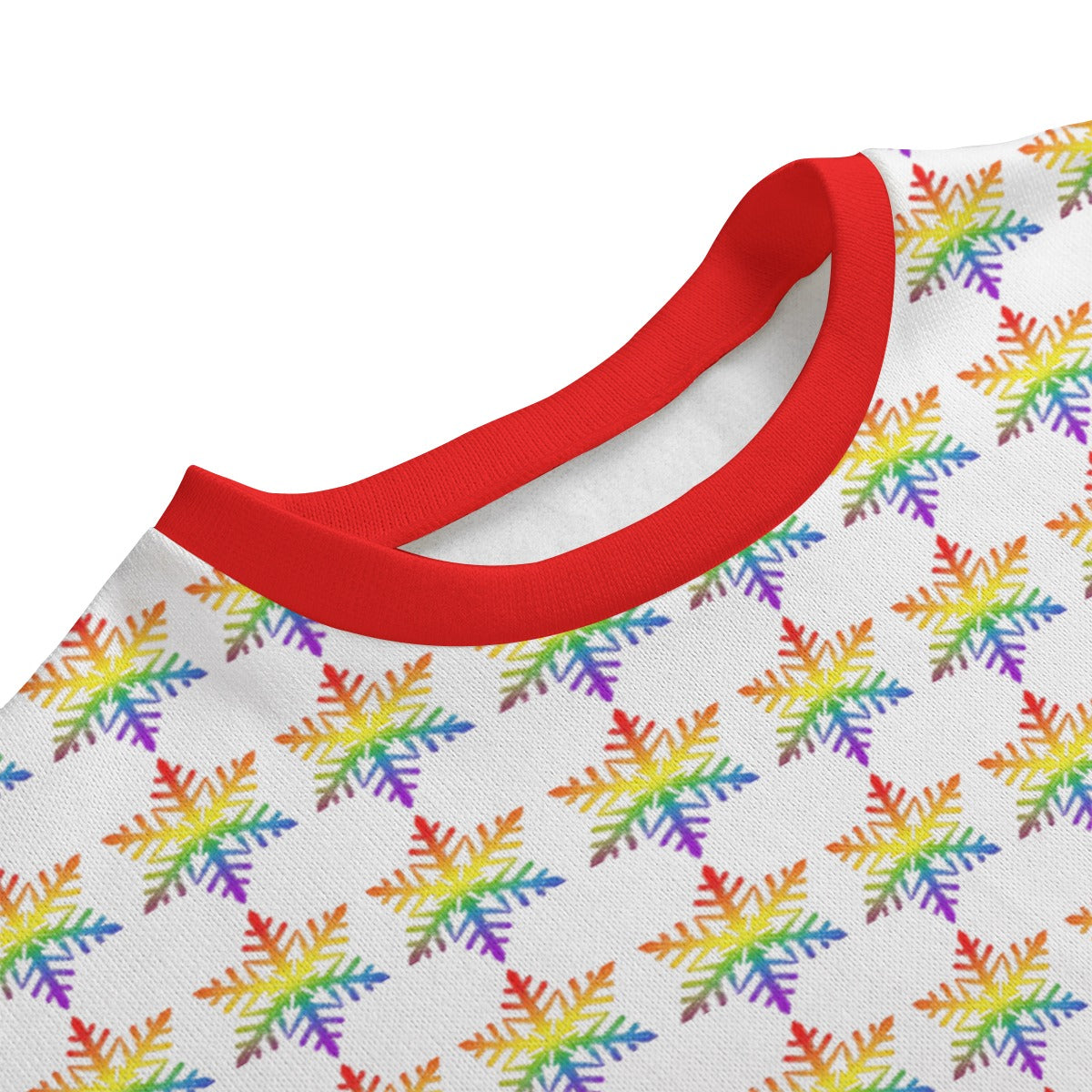 Rainbow Pride Flag Snowflake Knitted Fleece - All Genders
