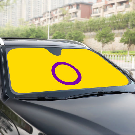 Intersex Pride Flag Windshield Sunshade | 145 cm (57.1)