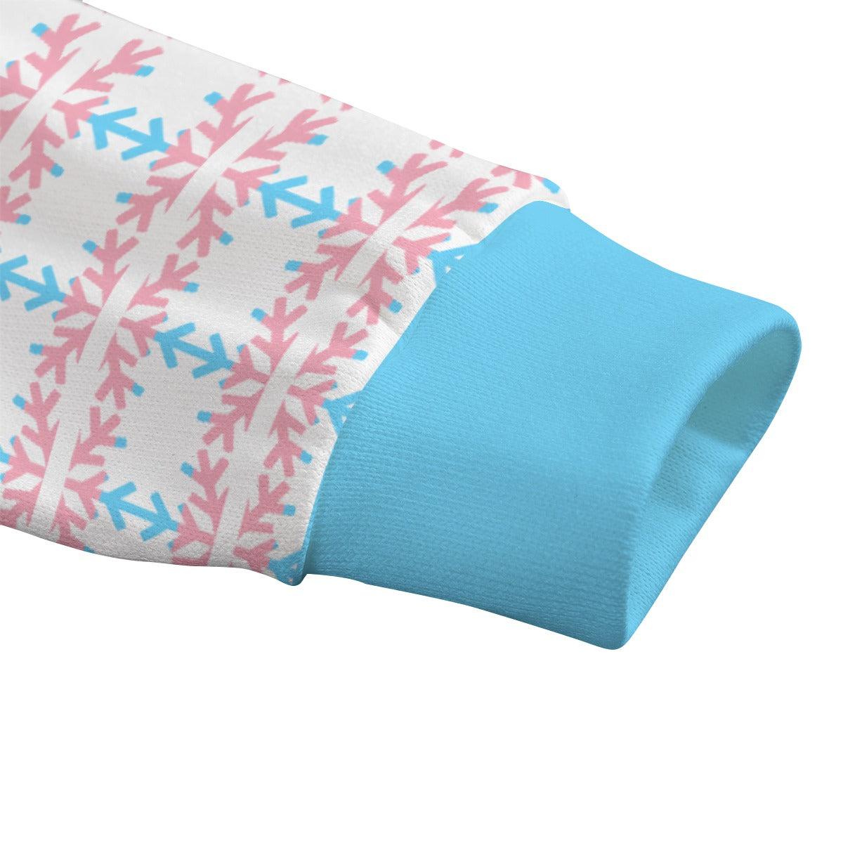 Transgender Pride Flag Snowflake Knitted Fleece - All Genders
