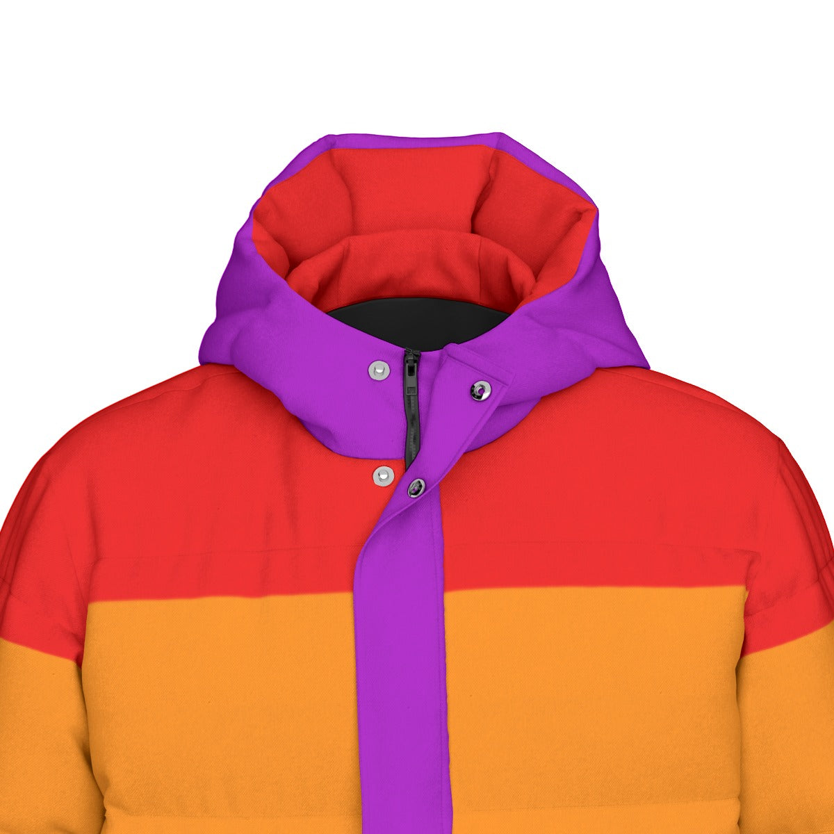 Rainbow Pride Flag All-Over Print All Genders Long Down Jacket