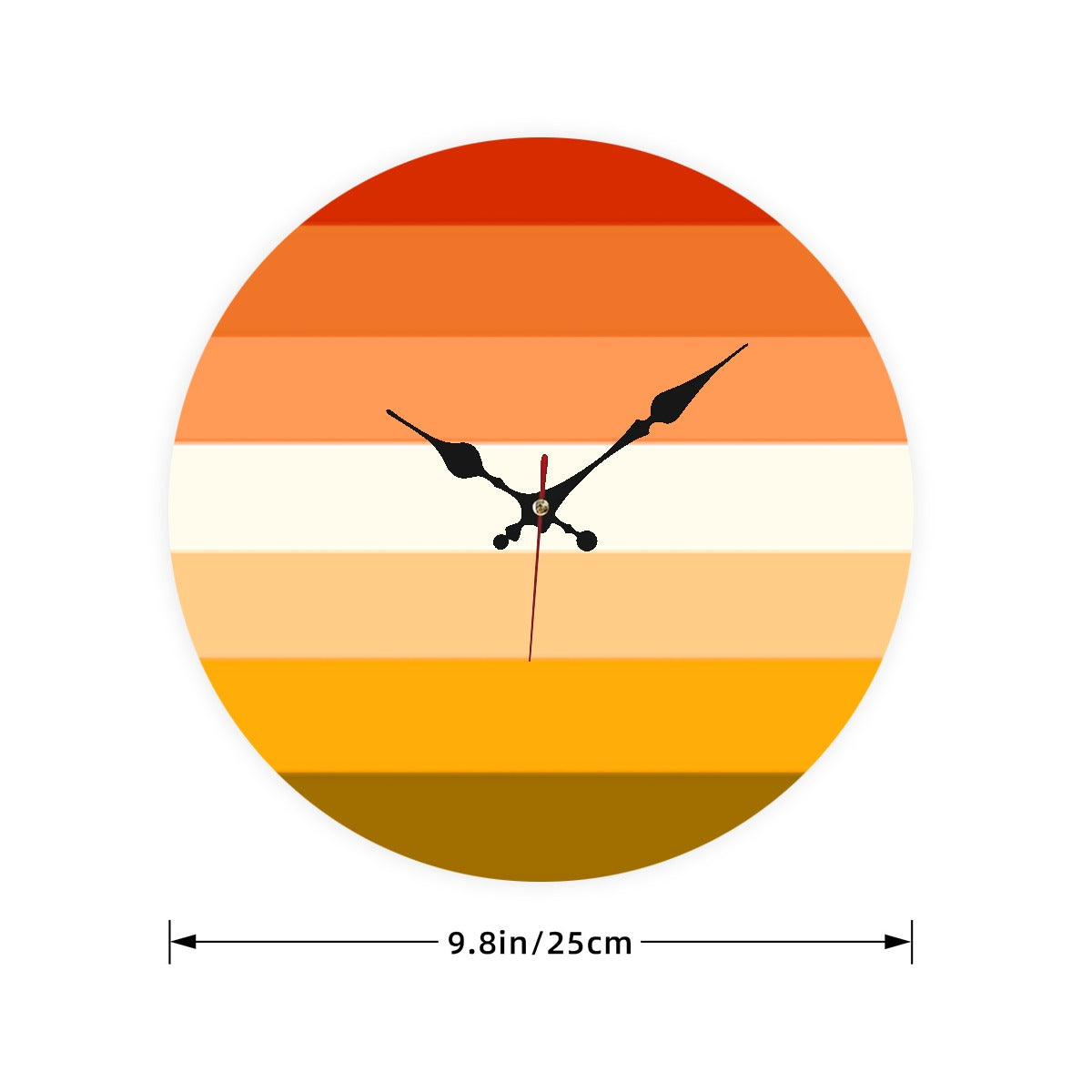 Butch Pride Flag (Mod Q) Wooden Wall Clock