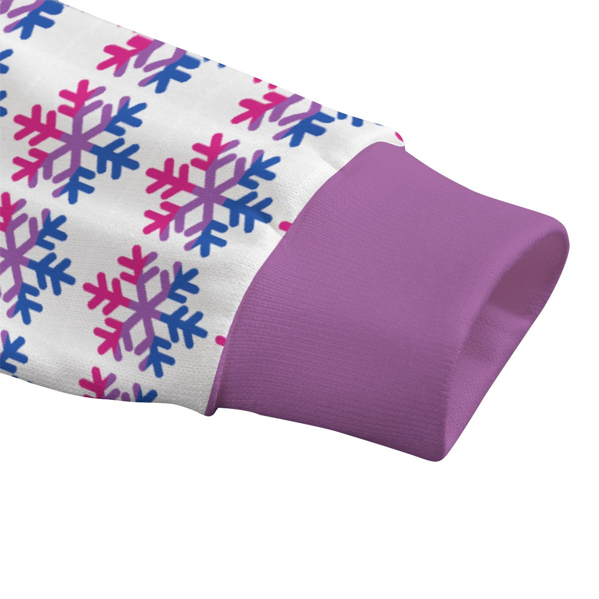 Bisexual Pride Flag Snowflake Knitted Fleece - All Genders