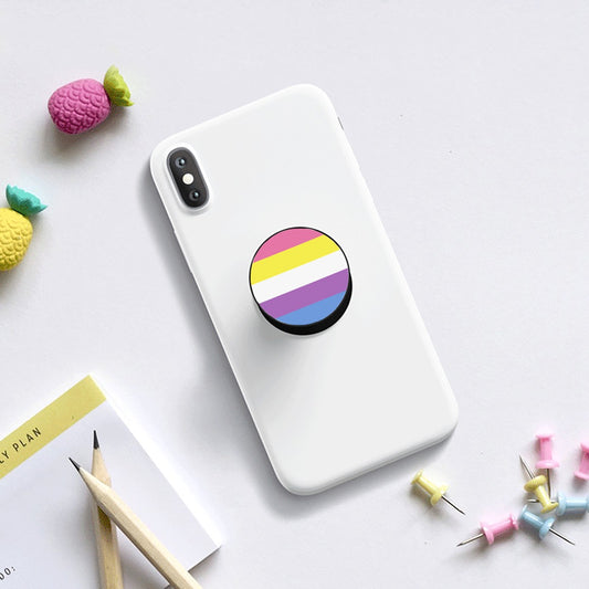 Bigender Pride Flag Airbag Mobile Phone Holder