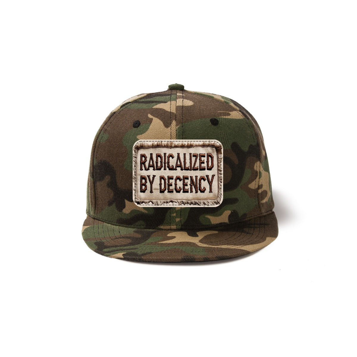 Radicalized By Decency Snapback Hat with Metal Buckle