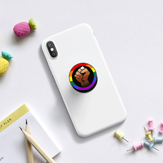 QPOC Pride Flag Airbag Mobile Phone Holder