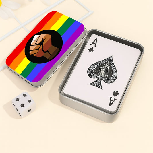 QPOC Pride Flag Playing Cards with Tin Case