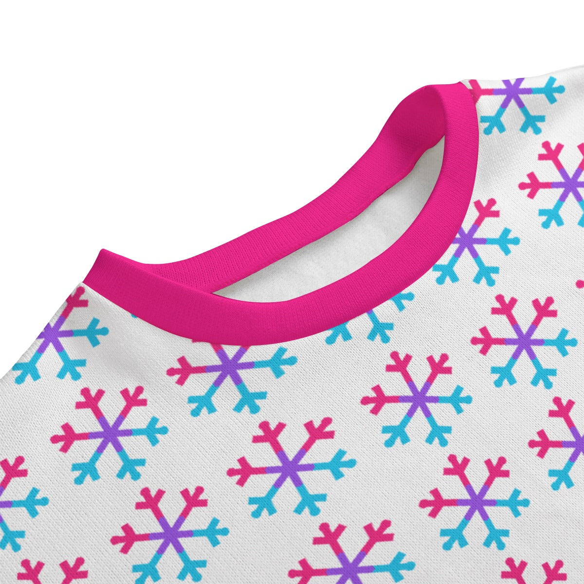 Androgyne Pride Flag Snowflake Knitted Fleece - All Genders