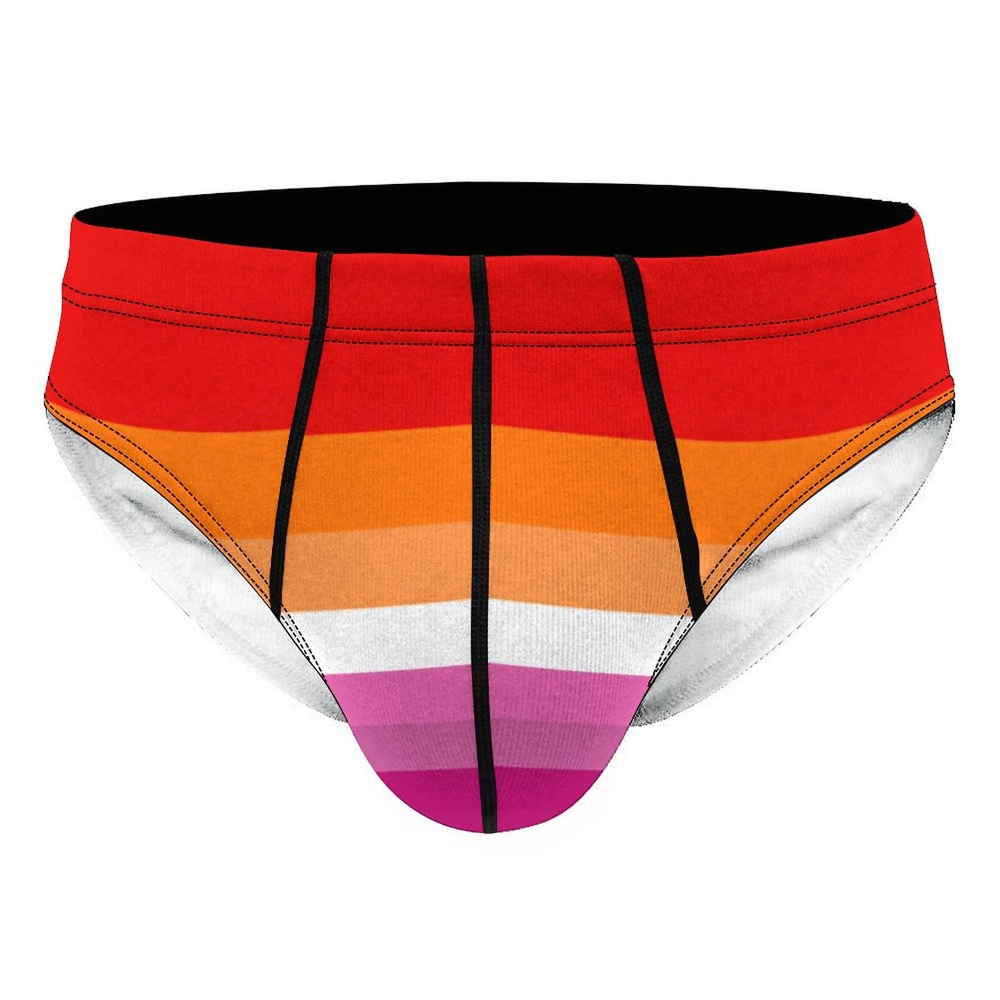 Lesbian Pride Flag Briefs – Traditional Masculine Cut