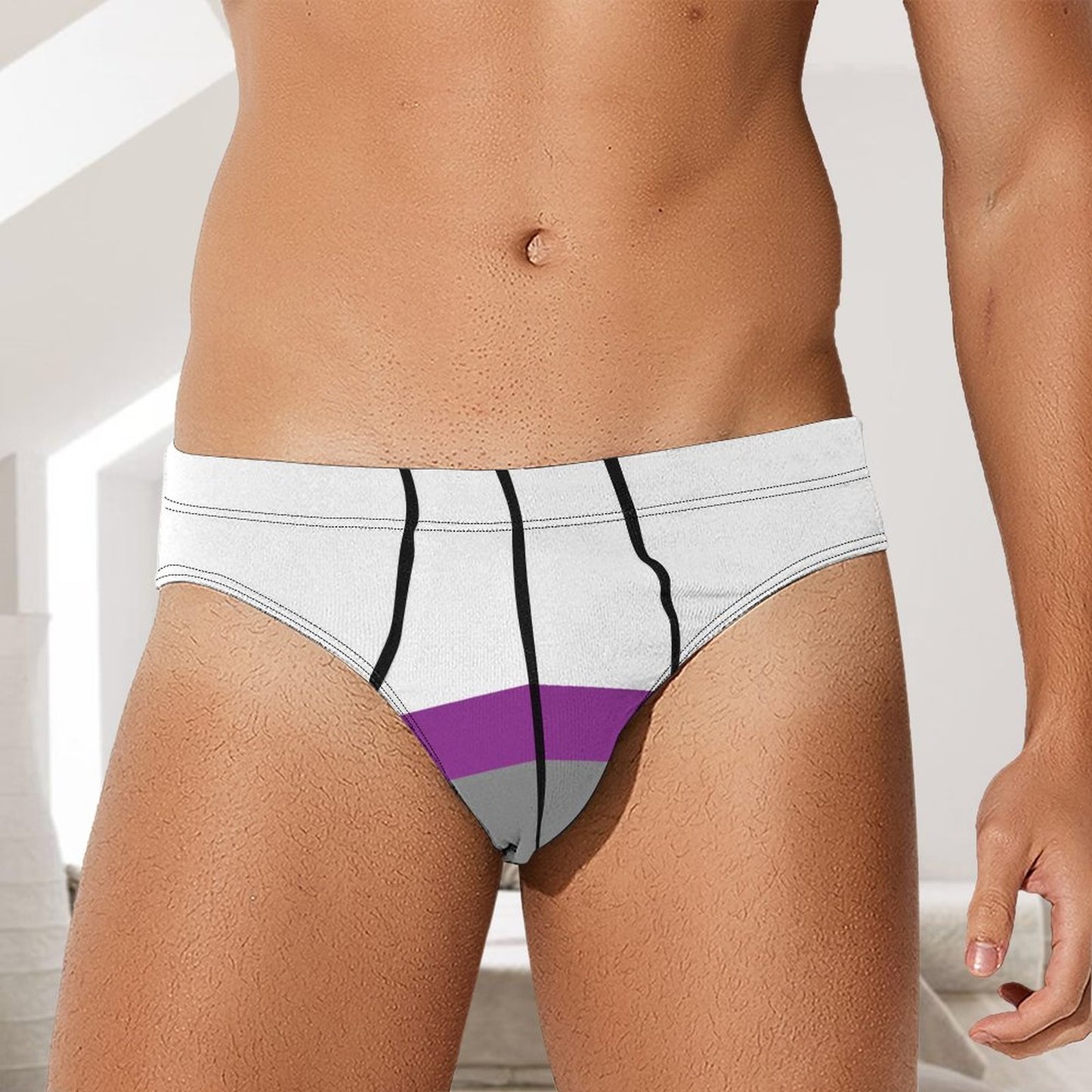 Demisexual Pride Flag Briefs – Traditional Masculine Cut