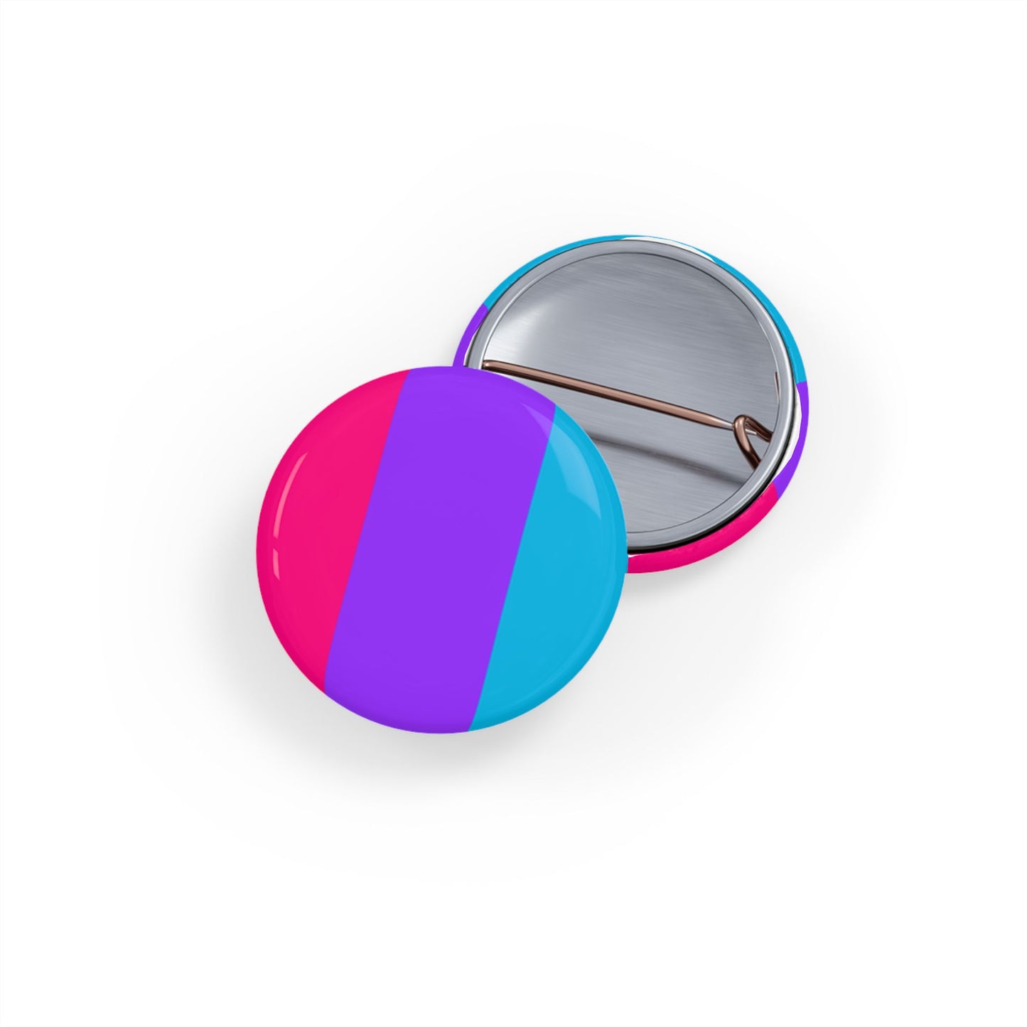 Androgyne Pride Flag Round Pins - Multiple Sizes