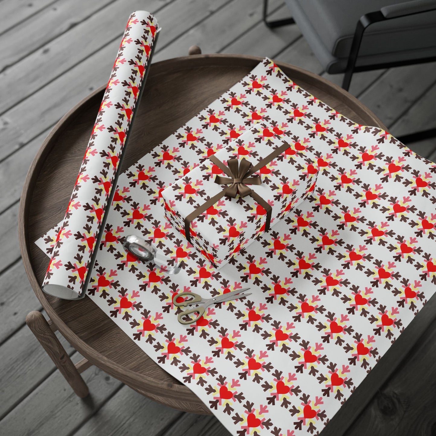 Fat Fetish Pride Flag Snowflake Wrapping Paper - Multiple Sizes/Finishes