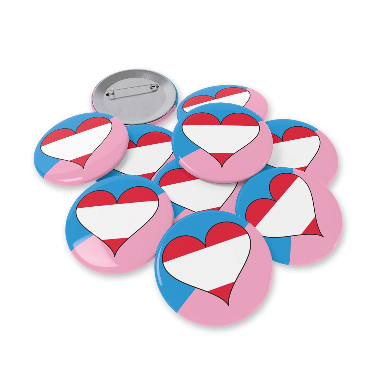 Age Play Fetish Flag Round Pin