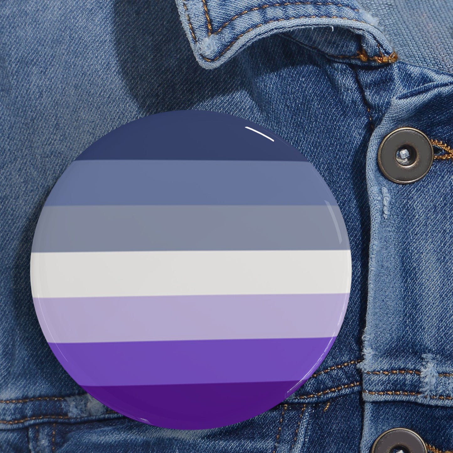 Butch Pride Flag (dorian-rutherford) Round Pins - Multiple Sizes