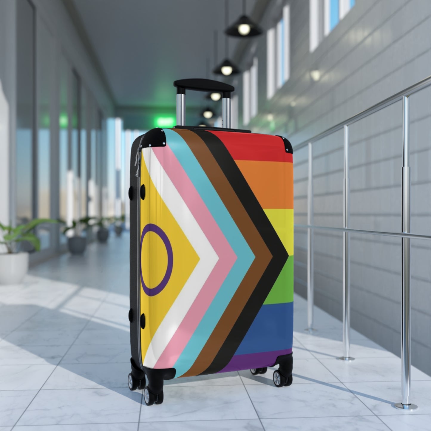Inclusive Progress Pride Flag Roller Bag - Multiple Sizes