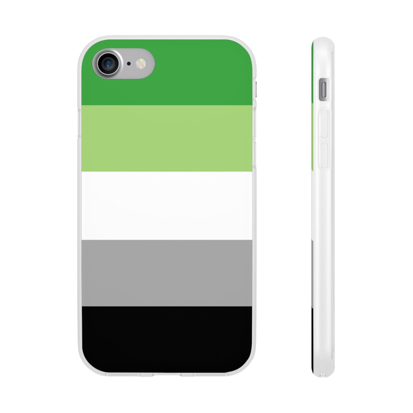 Aromantic Pride Flag iPhone Flexi Case - Multiple Generations