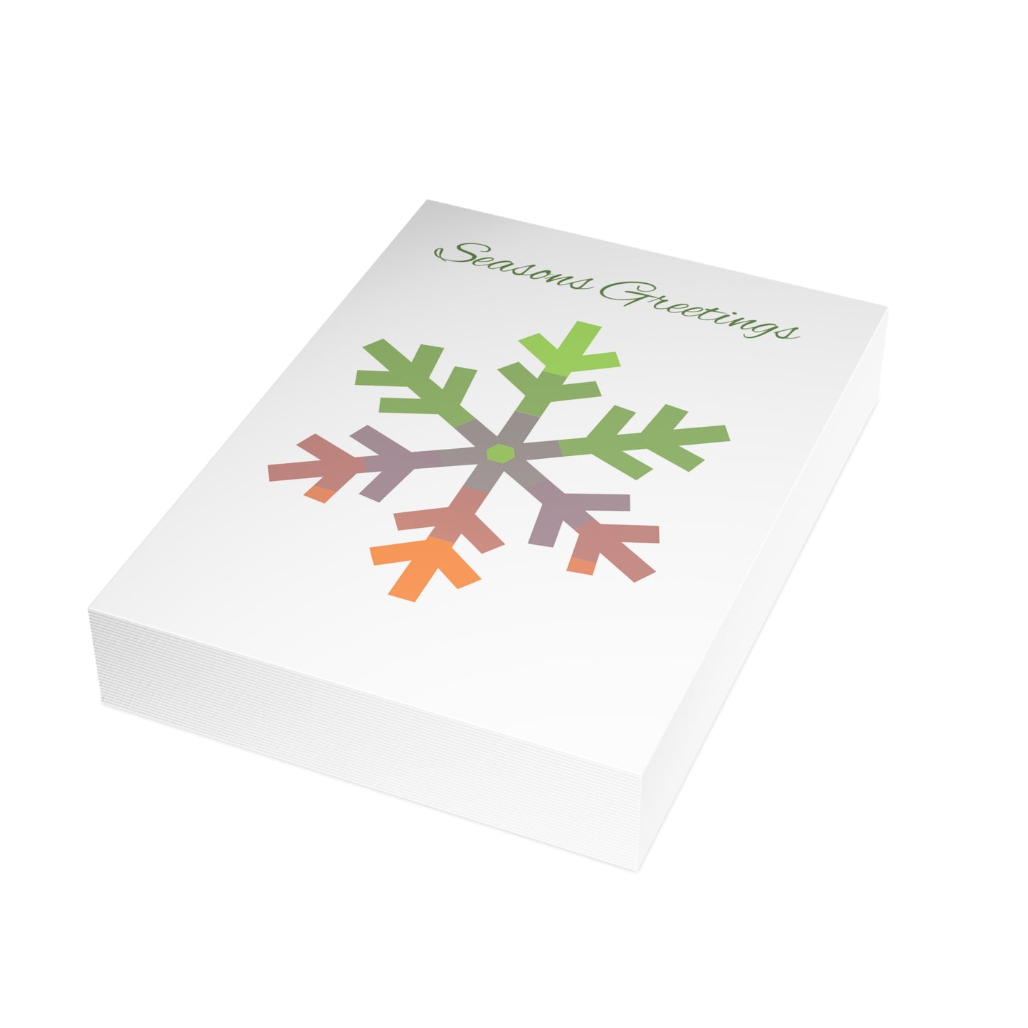 Aliagender Pride Flag Snowflake Greeting Cards
