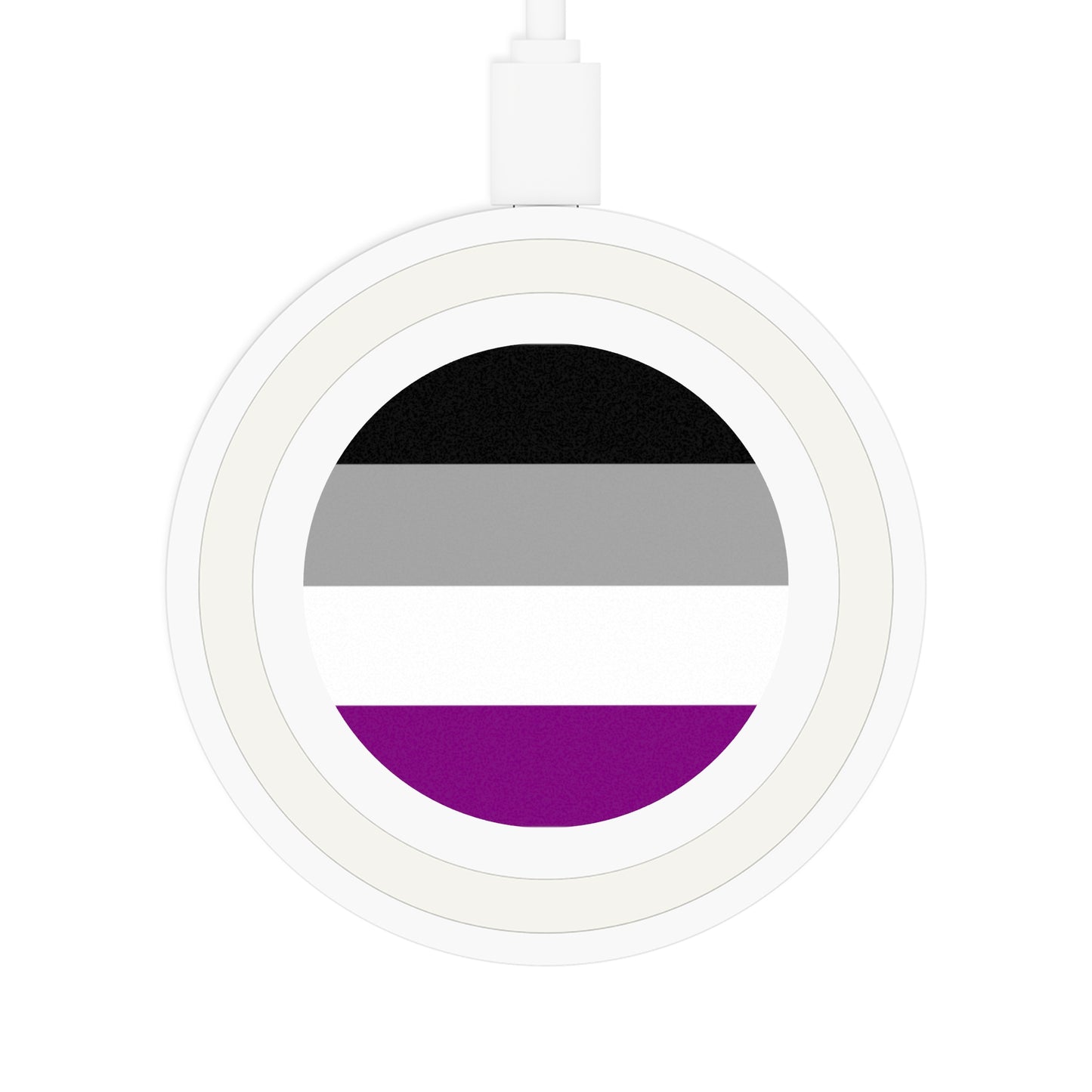 Asexual Pride Flag Wireless Charger