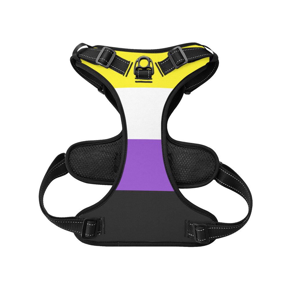 Non-Binary Pride Flag Dog Harness
