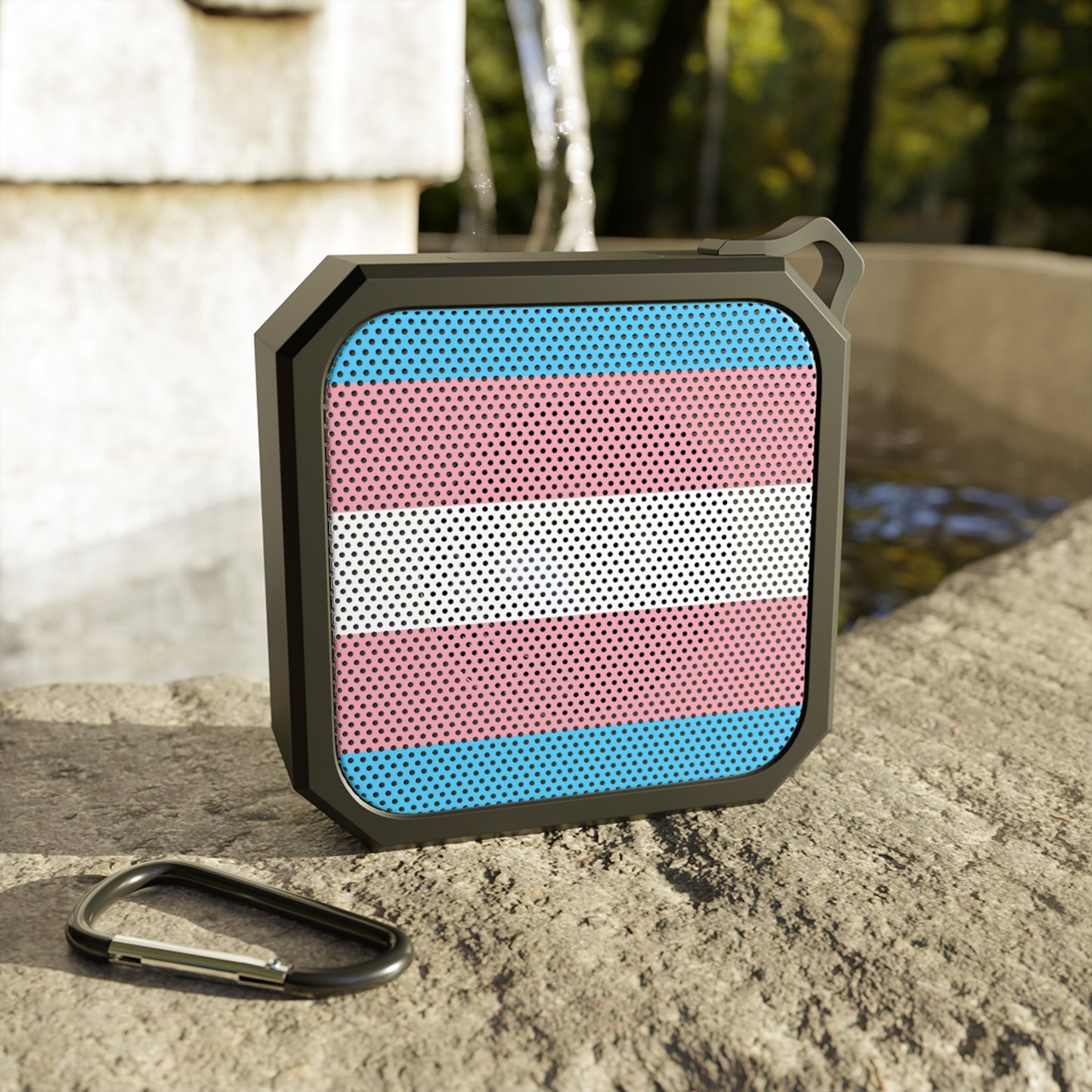 Transgender Pride Flag Outdoor Bluetooth Speaker