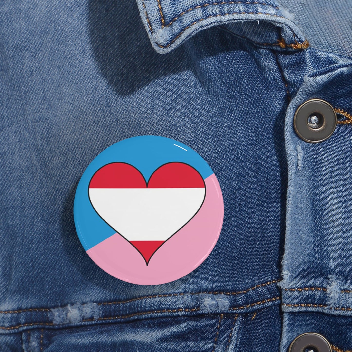 Age Play Fetish Flag Round Pin