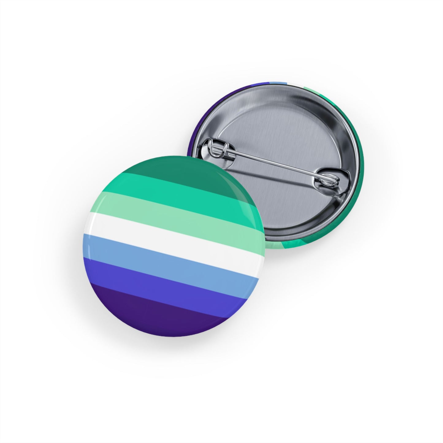 MLM Pride Flag Round Pins - Multiple Sizes
