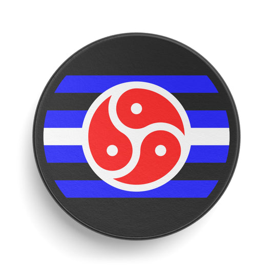 BDSM Fetish Pride Flag Hockey Puck