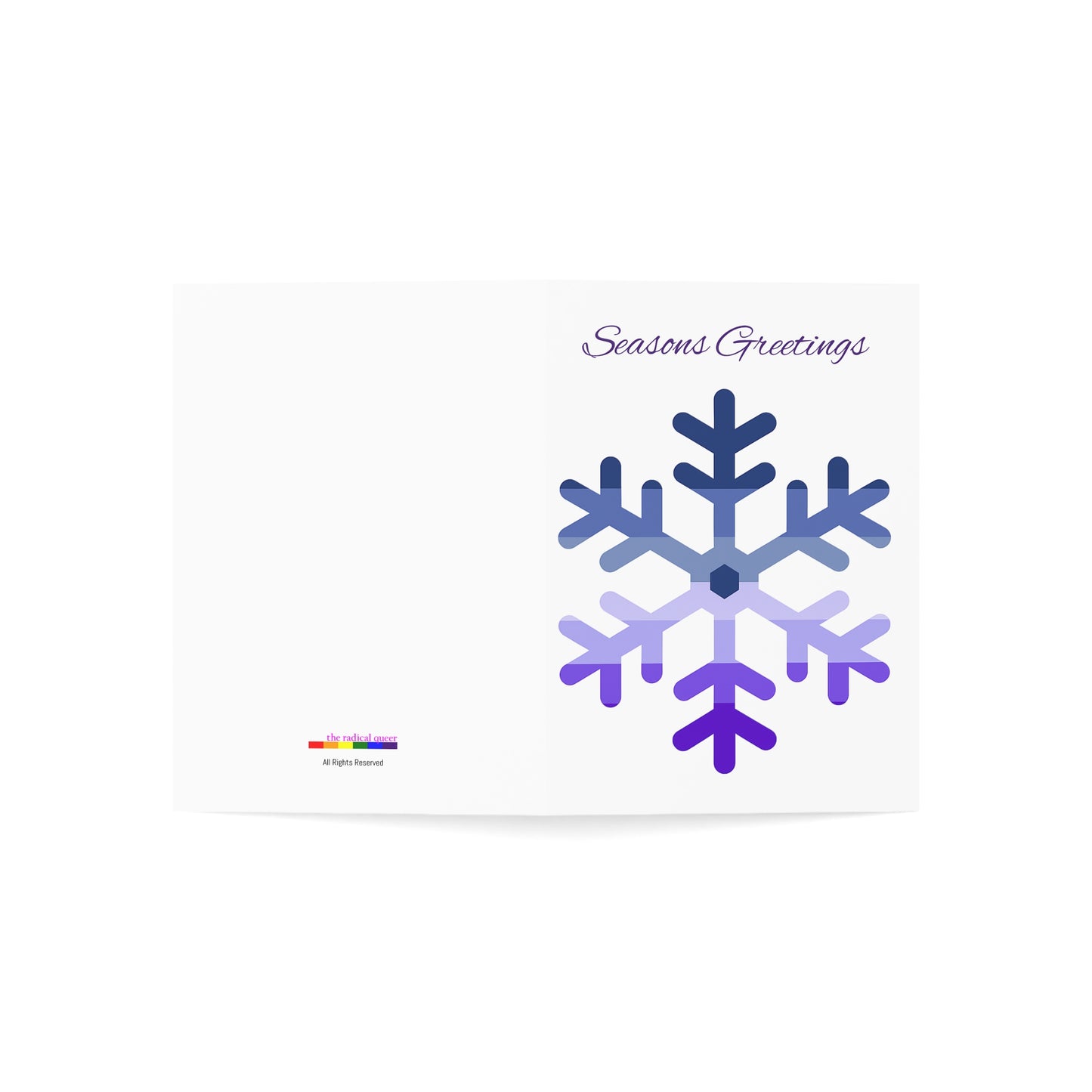 Butch Pride Flag (dorian-rutherford) Snowflake Greeting Cards